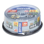 MAXELL DVD- REC 4.7GB 16X 25 SPINDEL
