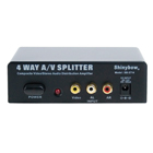 SHINYBOW 1X4 AV SPLITTER VERST&Auml;RKER<br <br