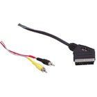 Bulk SCART KABEL - 2x CINCH STECKER MIT SCHALTER