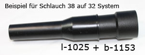 Reduzierung von 38mm- auf 32mm-System